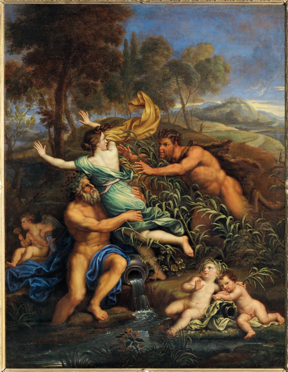 Pan ja Syrinx, ennen vuotta 1690 ... tekijältä Pierre (follower of) Mignard