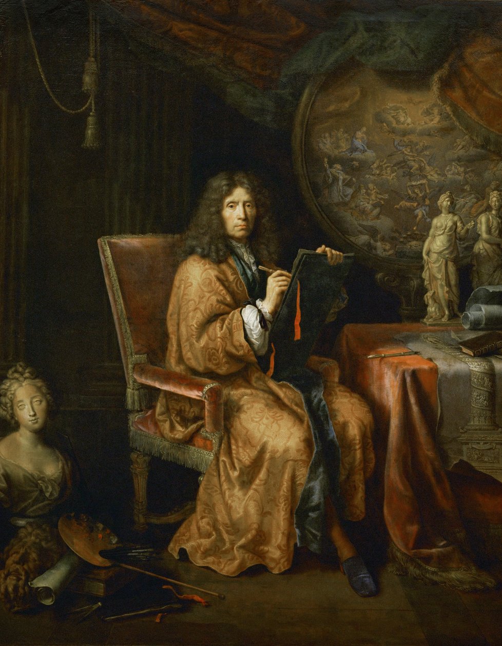 Taiteilijan muotokuva - Omakuva ... tekijältä Pierre (follower of) Mignard