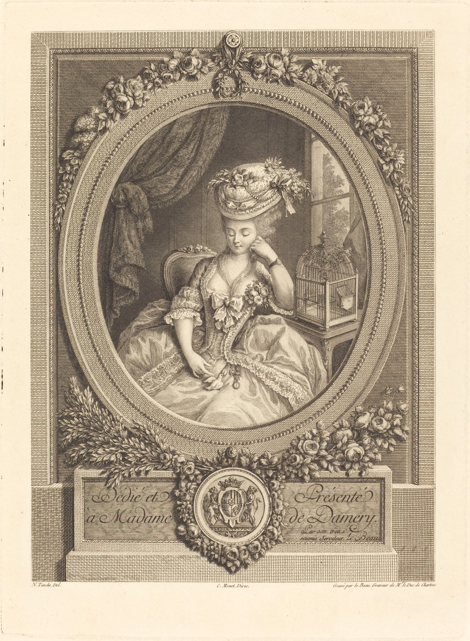 Orastavat toiveet tekijältä Pierre Adrien Le Beau after Nicolas Tanché