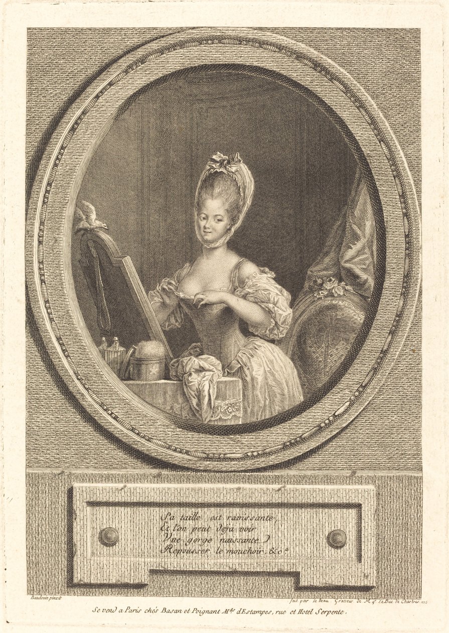 Sen koko on ihana tekijältä Pierre Adrien Le Beau after Pierre Antoine Baudouin