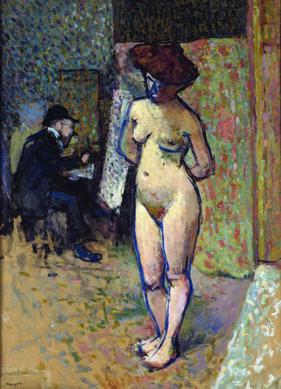 Matisse Manguinin studiossa, 1905. tekijältä Albert Marquet