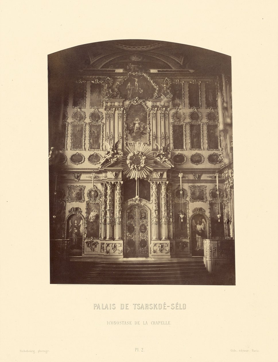 Tsarskoe-Selon palatsi, kappelin ikonostaasi tekijältä Pierre Ambrose Richebourg