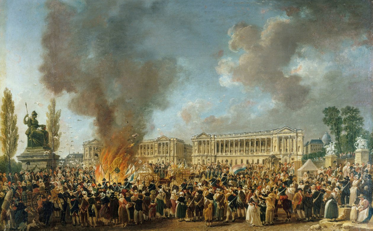 Yhtenäisyyden ja jakamattomuuden juhla 10. elokuuta 1793 1793. tekijältä Pierre Antoine Demachy