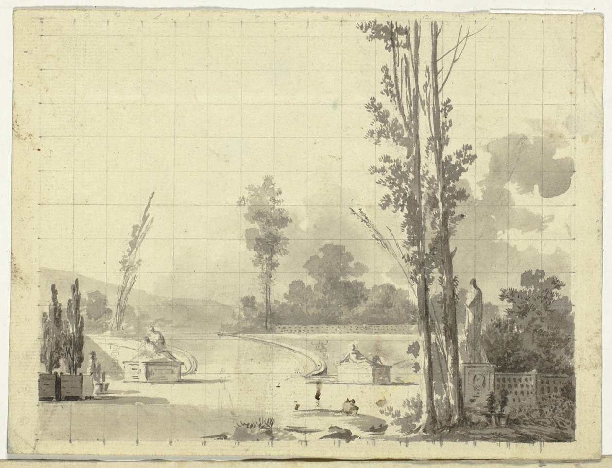 Näkymä Versaillesin puistoon: Versailles