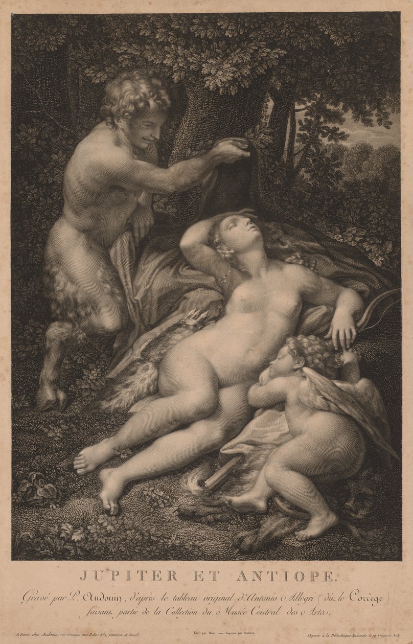 Jupiter ja Antiope. tekijältä Pierre Audouin