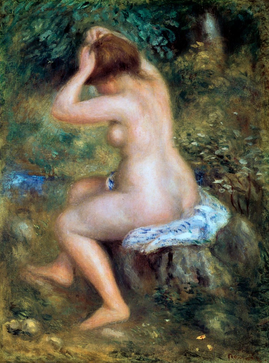 Kylpylä, 1885-1890 tekijältä Pierre Auguste Renoir