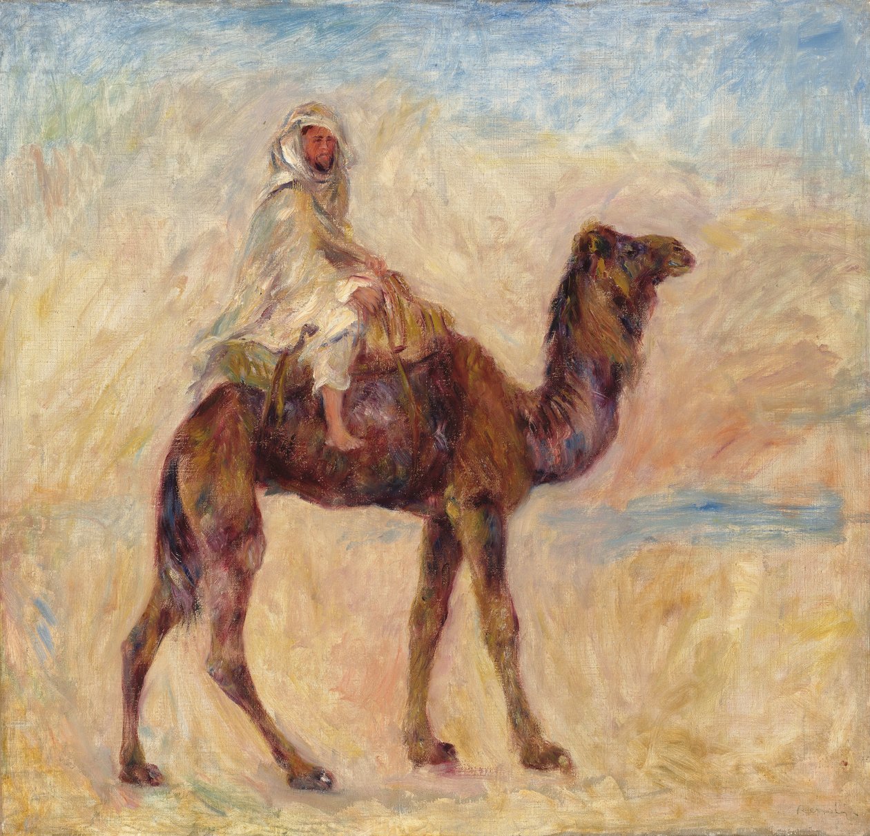 Kameli; Kamelin selässä, 1881 tekijältä Pierre Auguste Renoir