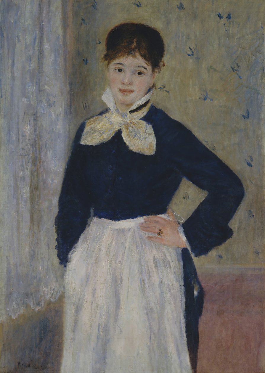 Tarjoilija Duvals-ravintolassa, n. 1875. tekijältä Pierre Auguste Renoir