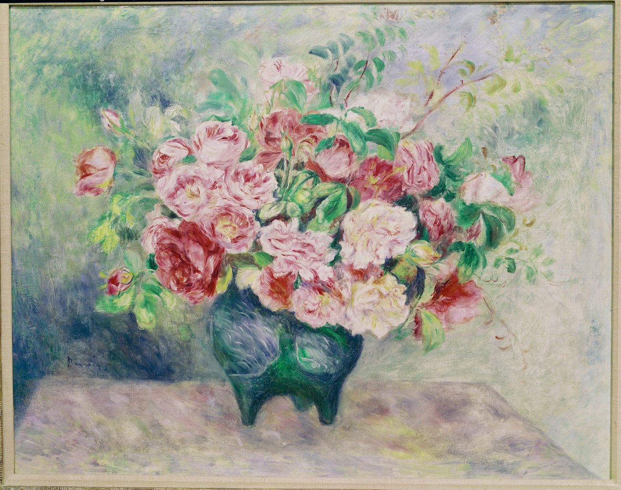Kukkakimppu (öljy kankaalle) tekijältä Pierre Auguste Renoir