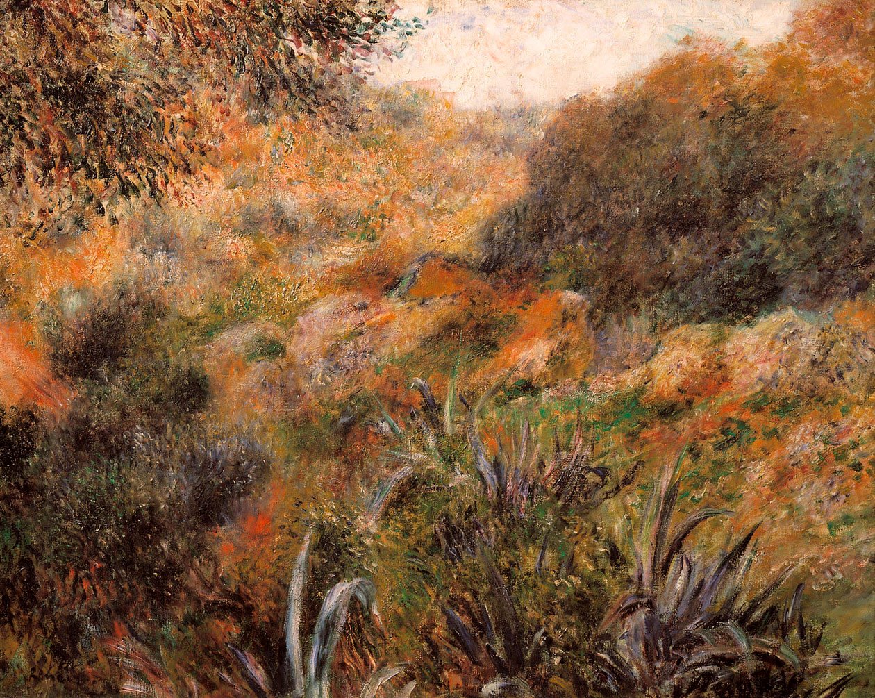 Algerialainen maisema, villin naisen rotko tekijältä Pierre Auguste Renoir