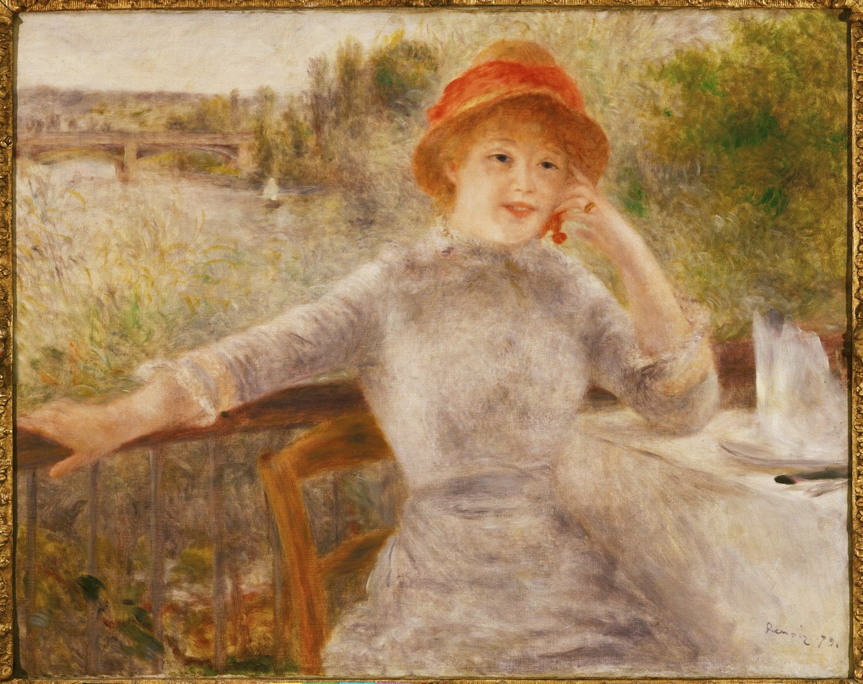 Alphonsine Fournaise (öljy kankaalle) tekijältä Pierre Auguste Renoir
