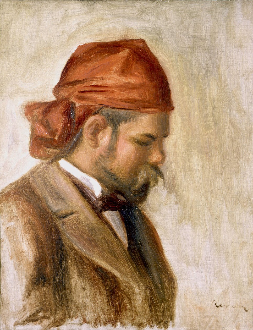 Ambroise Vollard punaisessa bandanassa tekijältä Pierre Auguste Renoir