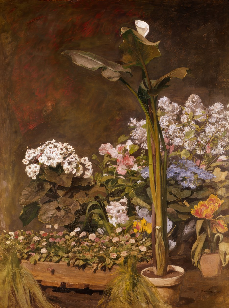 Arum ja kasvihuonekasvit tekijältä Pierre Auguste Renoir