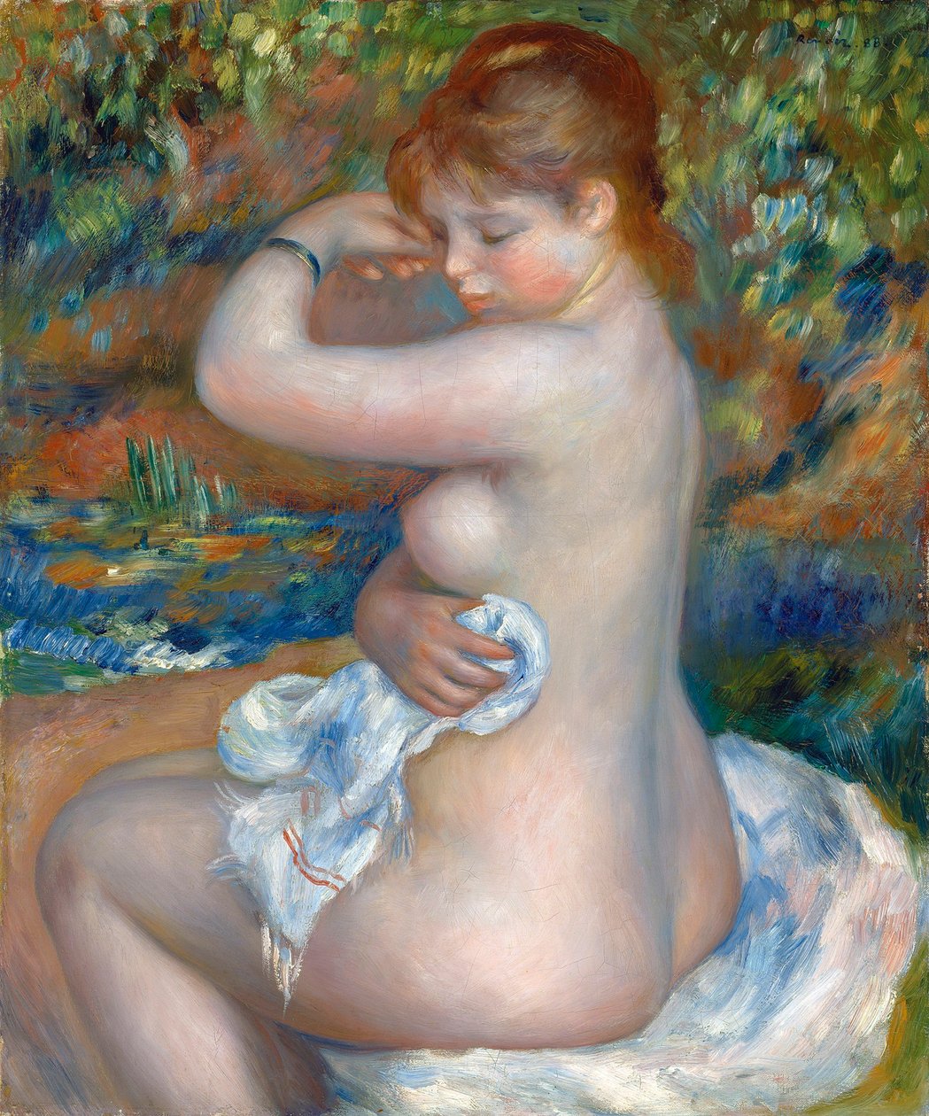 Baigneuse, 1888 tekijältä Pierre Auguste Renoir