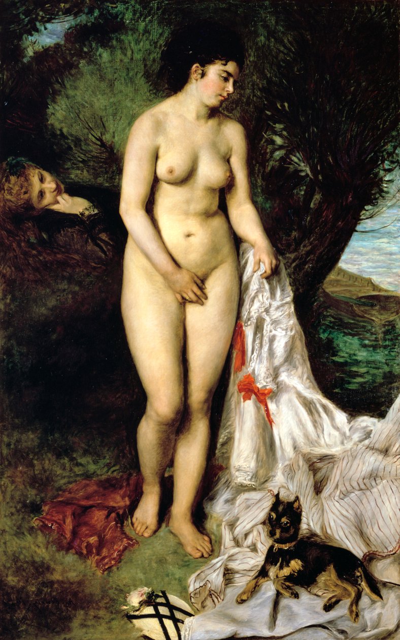 Umpi Uimari griffinin kanssa, 1870 tekijältä Pierre Auguste Renoir