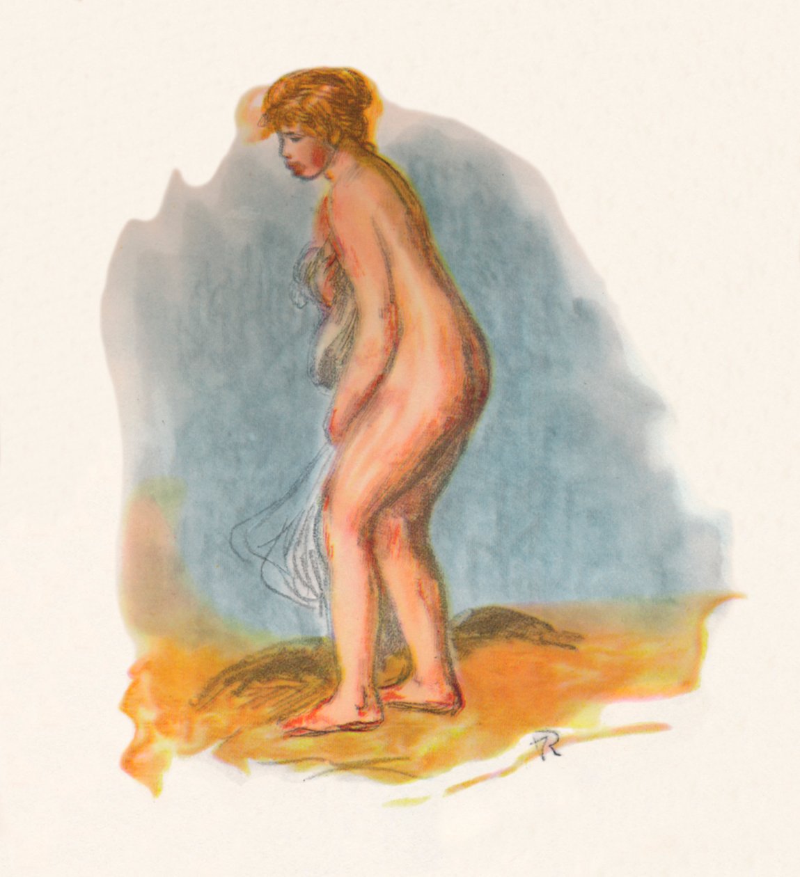 Kylpejä seisoo, 1946 tekijältä Pierre Auguste Renoir