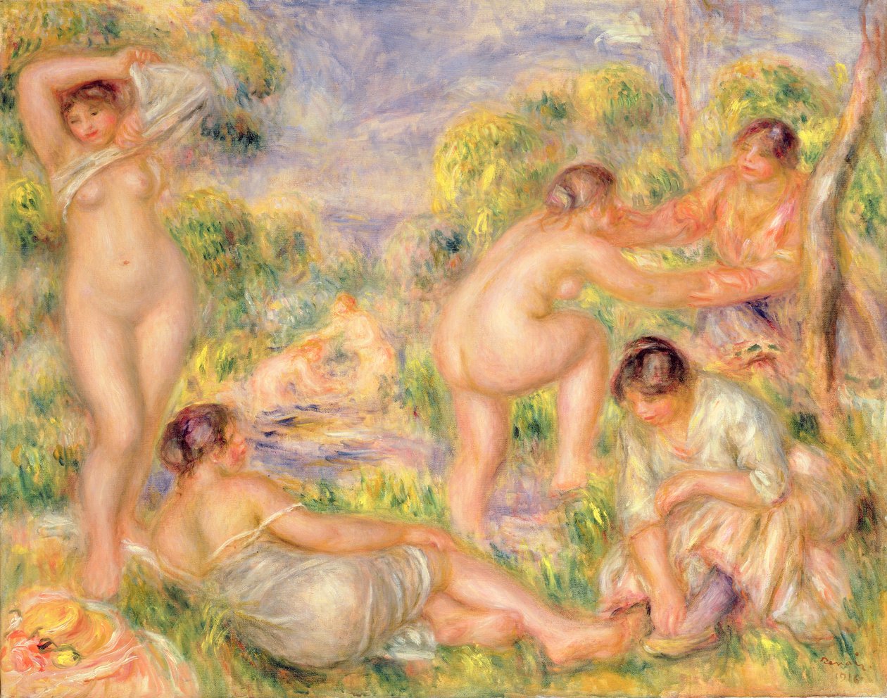 Uimaryhmä tekijältä Pierre Auguste Renoir
