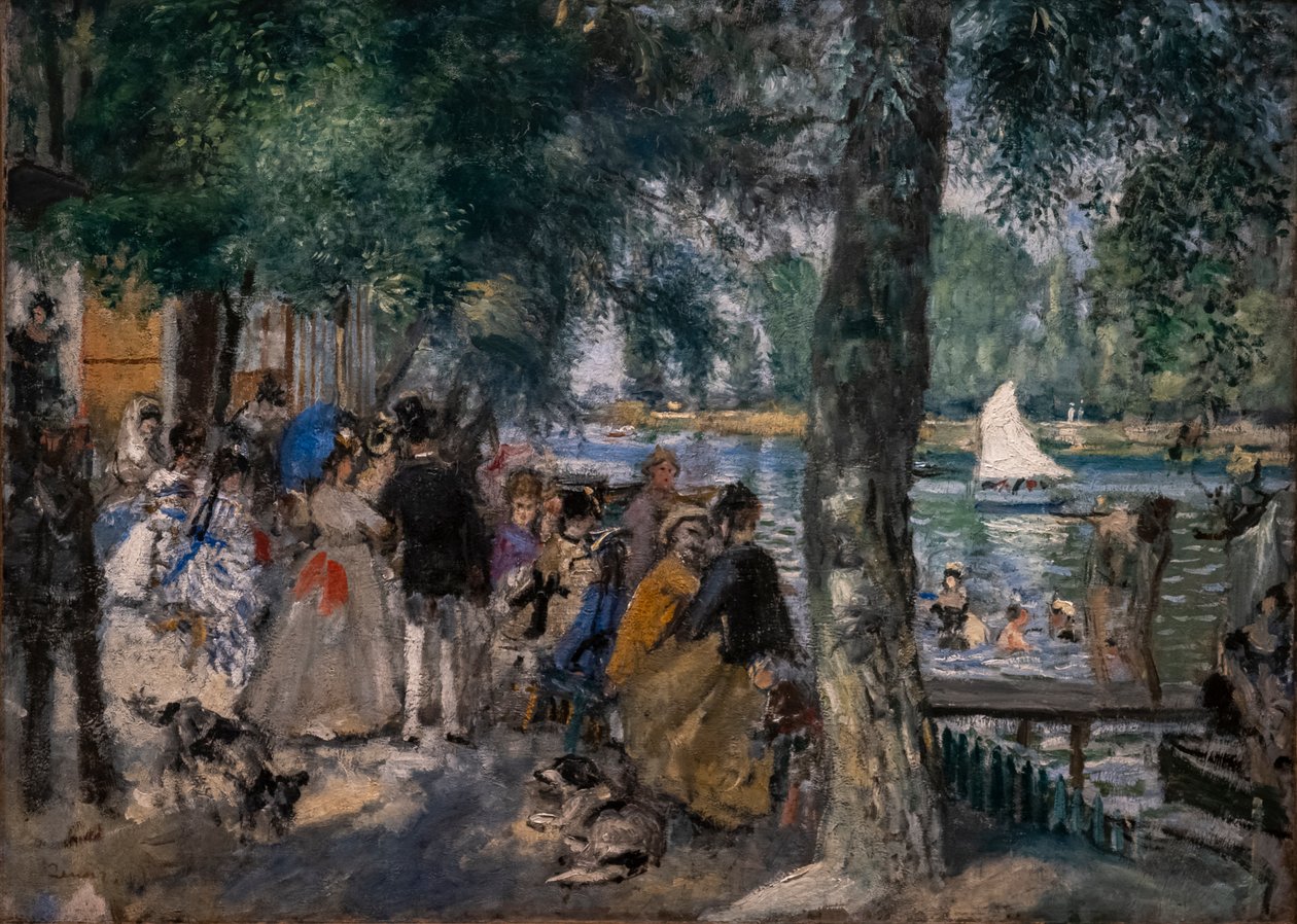 Uiminen Seinen rannalla (La Grenouillère) tekijältä Pierre Auguste Renoir