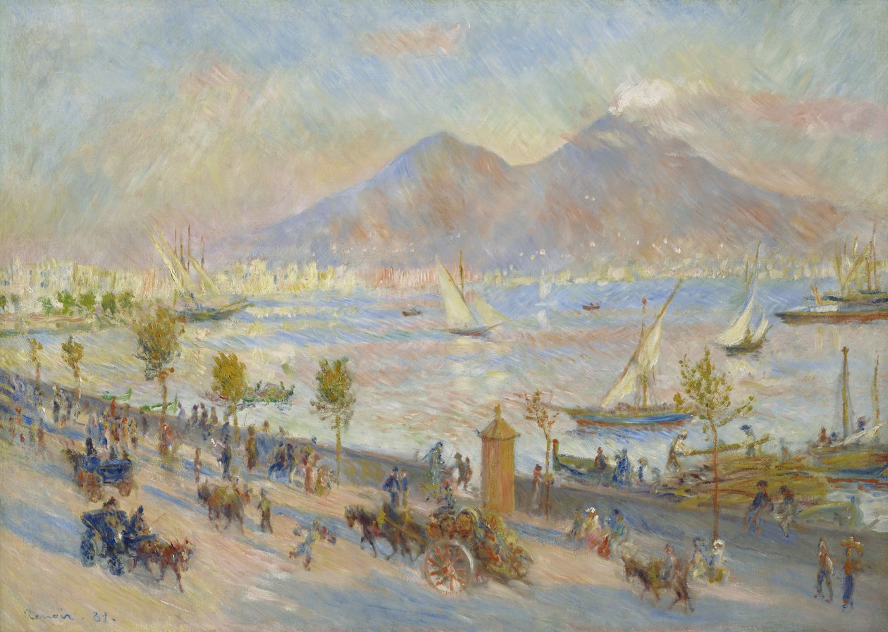 Napolinlahti, ilta, 1881 tekijältä Pierre Auguste Renoir