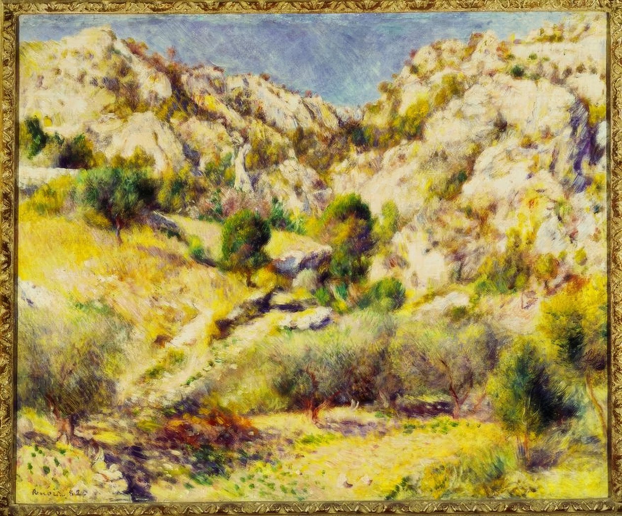 Berge am Estaque tekijältä Pierre Auguste Renoir