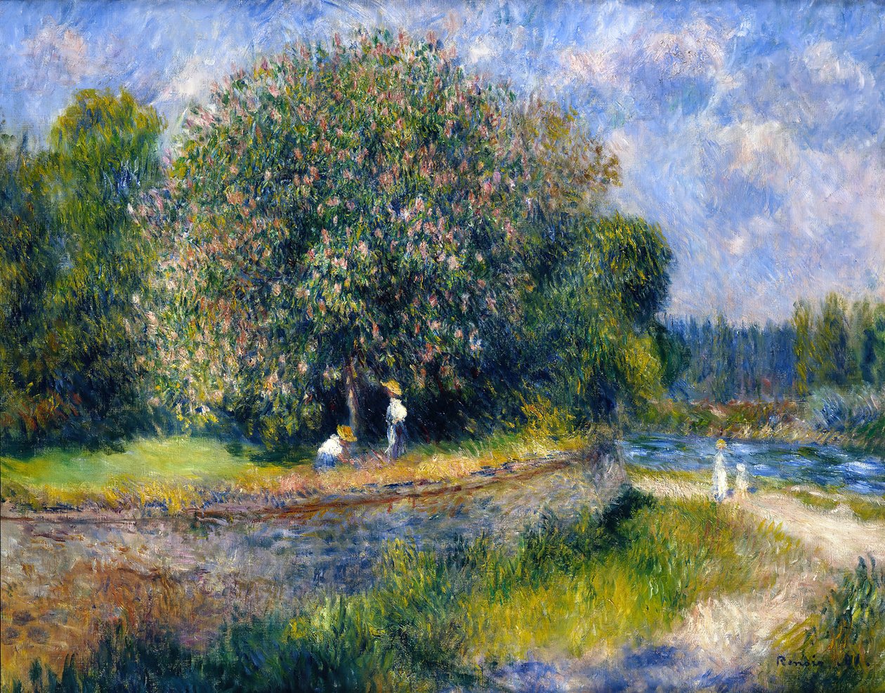 Kukkiva kastanjapuu tekijältä Pierre Auguste Renoir