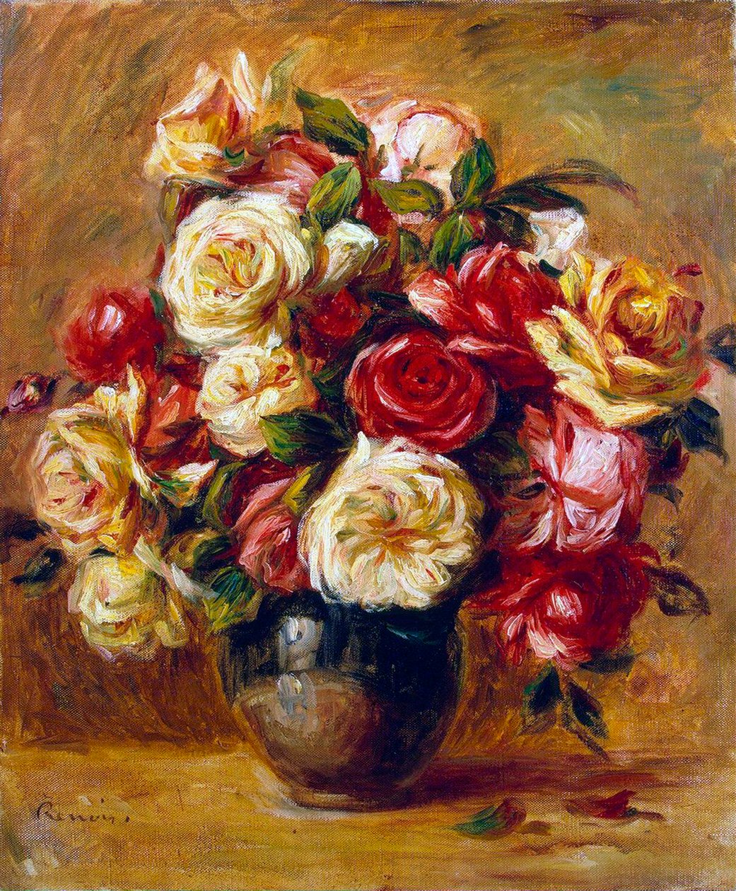 Ruusukimppu, 1909. tekijältä Pierre Auguste Renoir