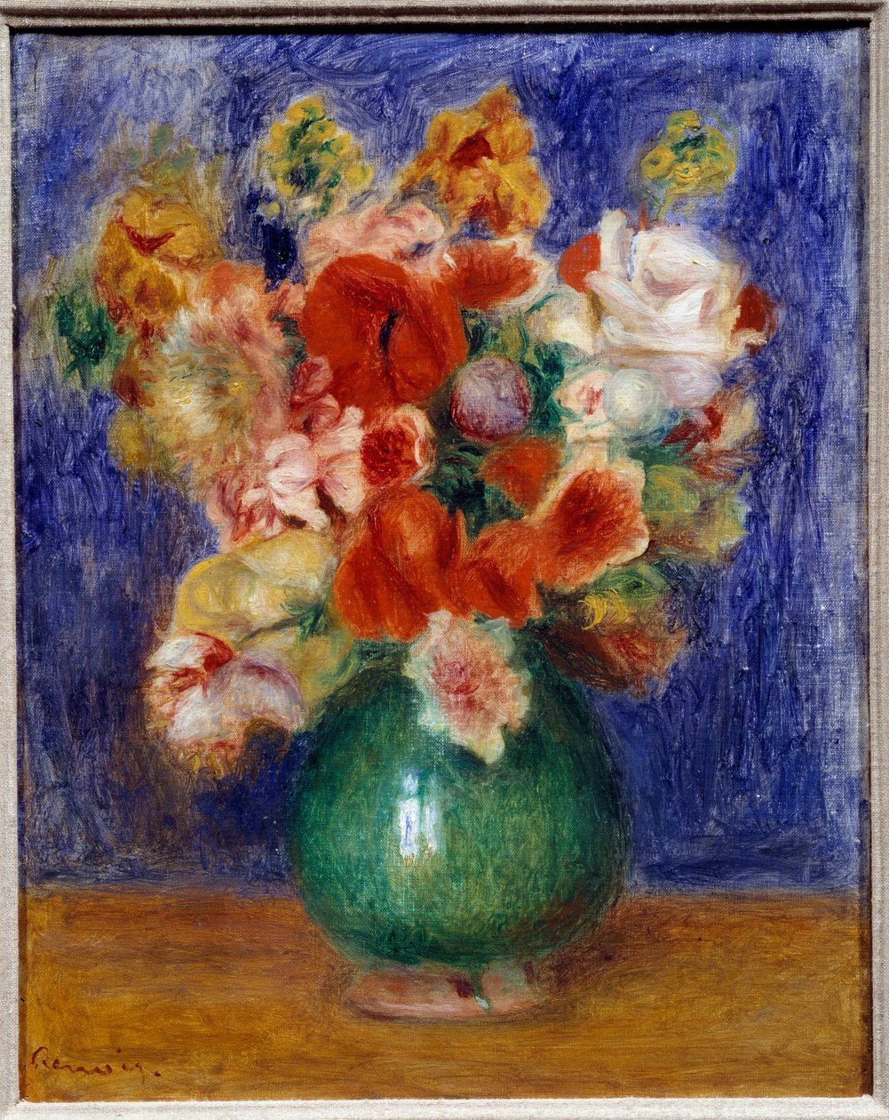 Kukkakimppu. Pierre Auguste Renoirin (1841-1919) maalaus tekijältä Pierre Auguste Renoir