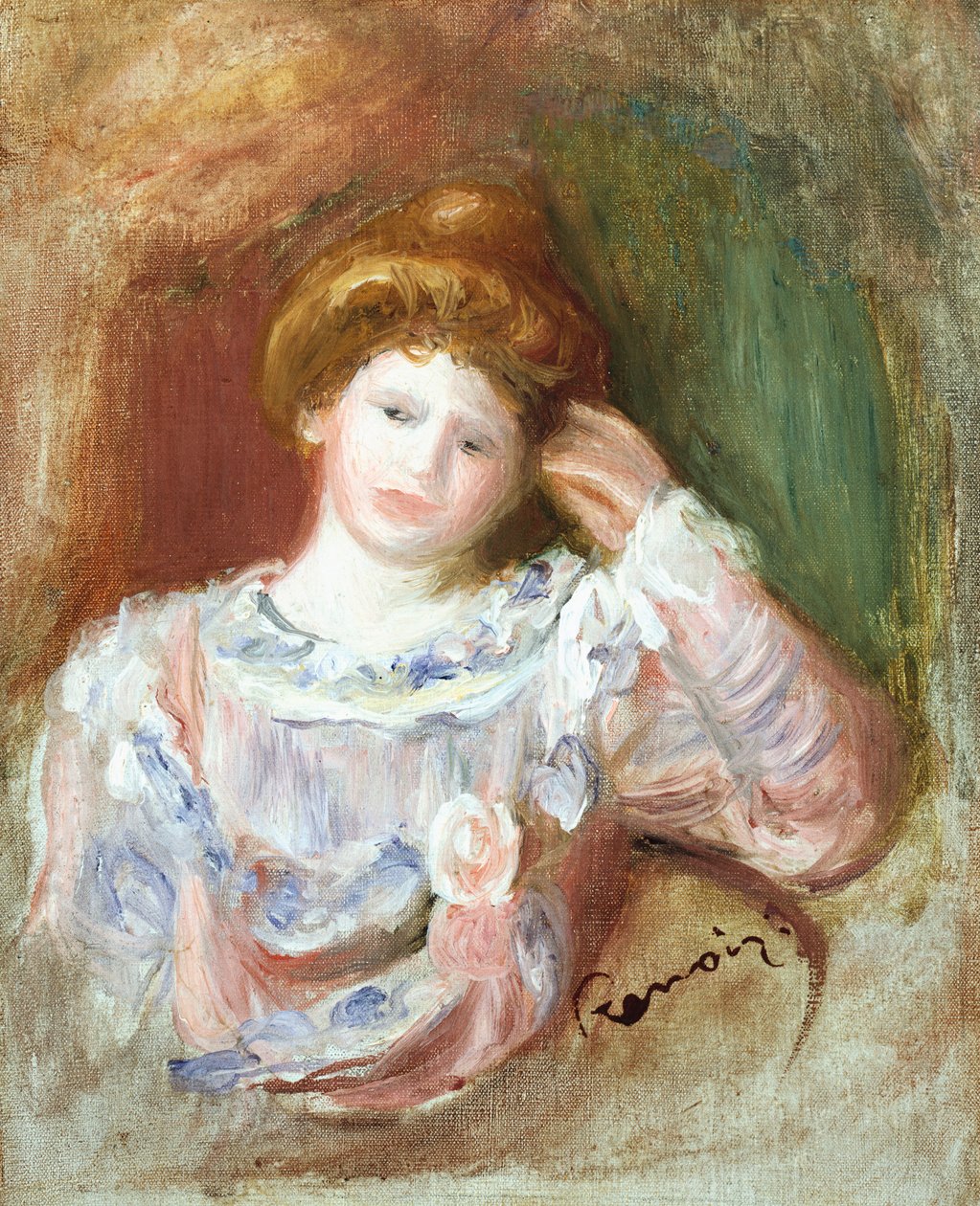 Naisen rintakuva, n. 1907 tekijältä Pierre Auguste Renoir