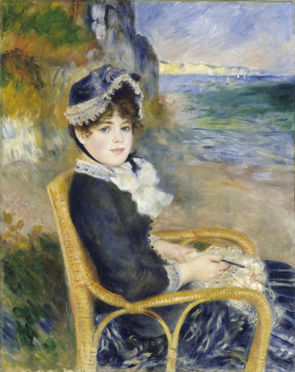 Meren rannalla, 1883 tekijältä Pierre Auguste Renoir