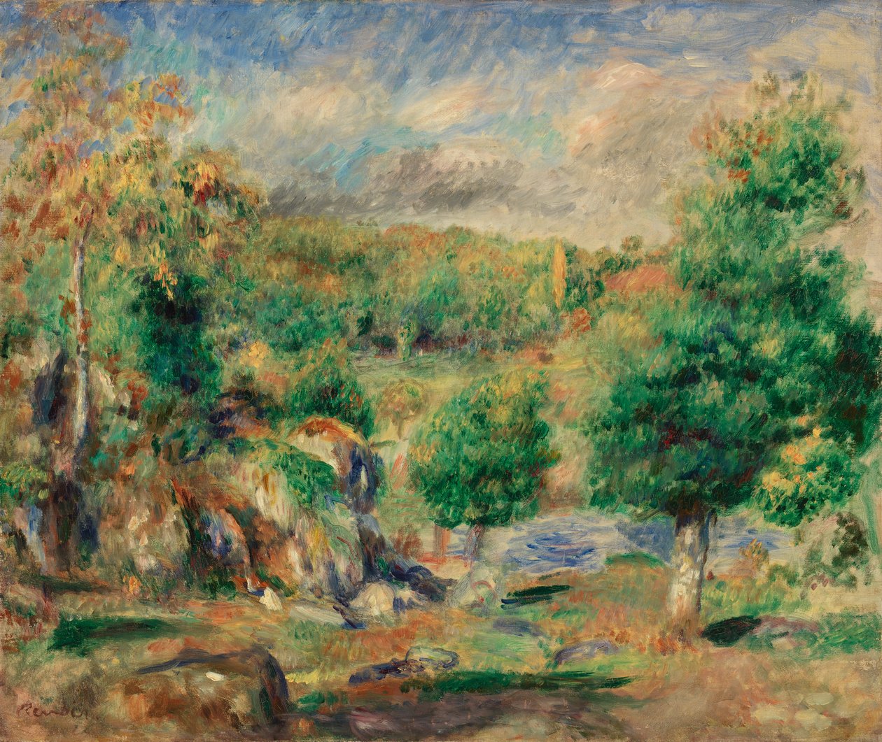 Castanyers, Pont-Aven (Châtaigniers, Pont-Aven)finlandès tekijältä Pierre Auguste Renoir