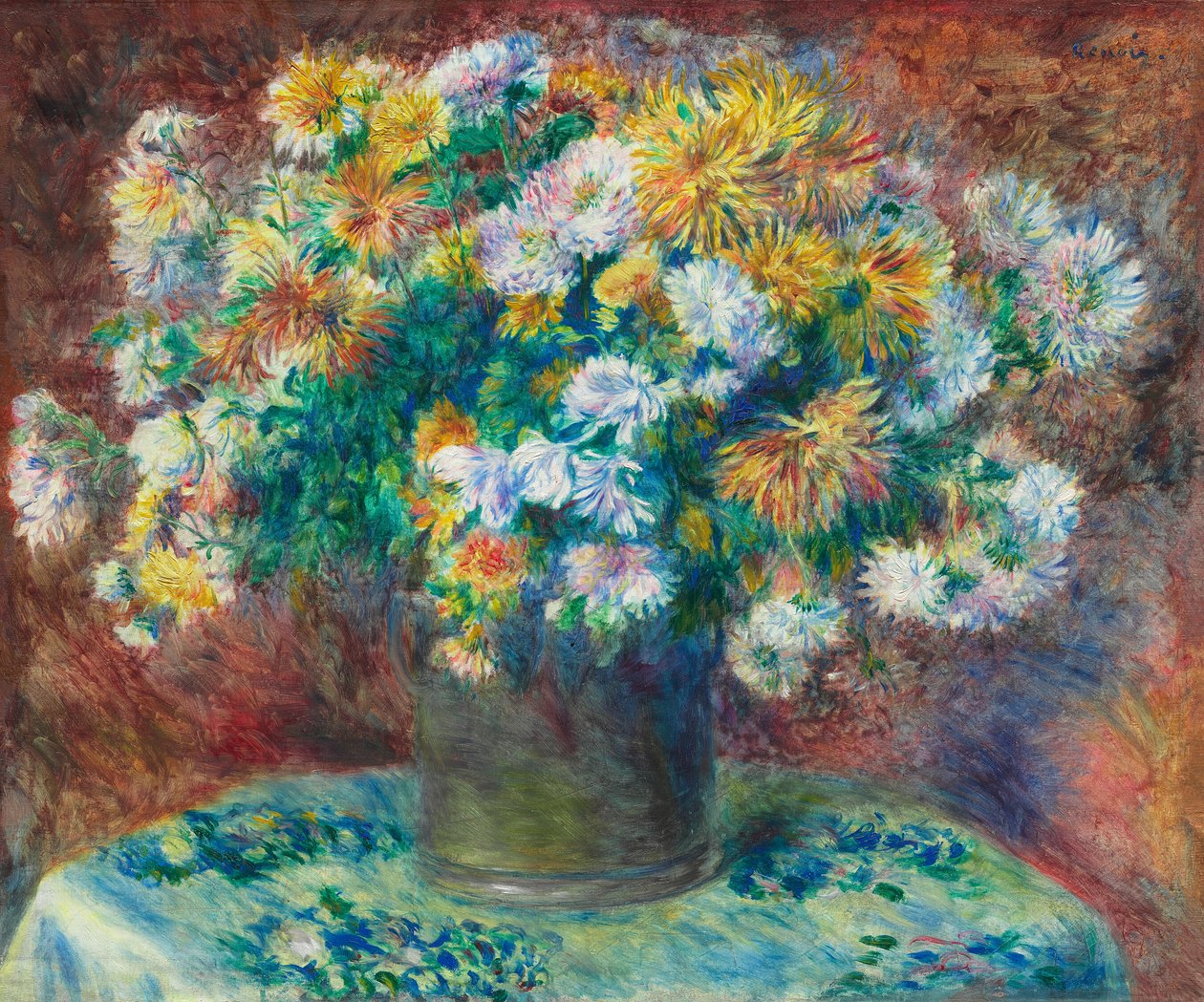 Krysanteemit tekijältä Pierre Auguste Renoir