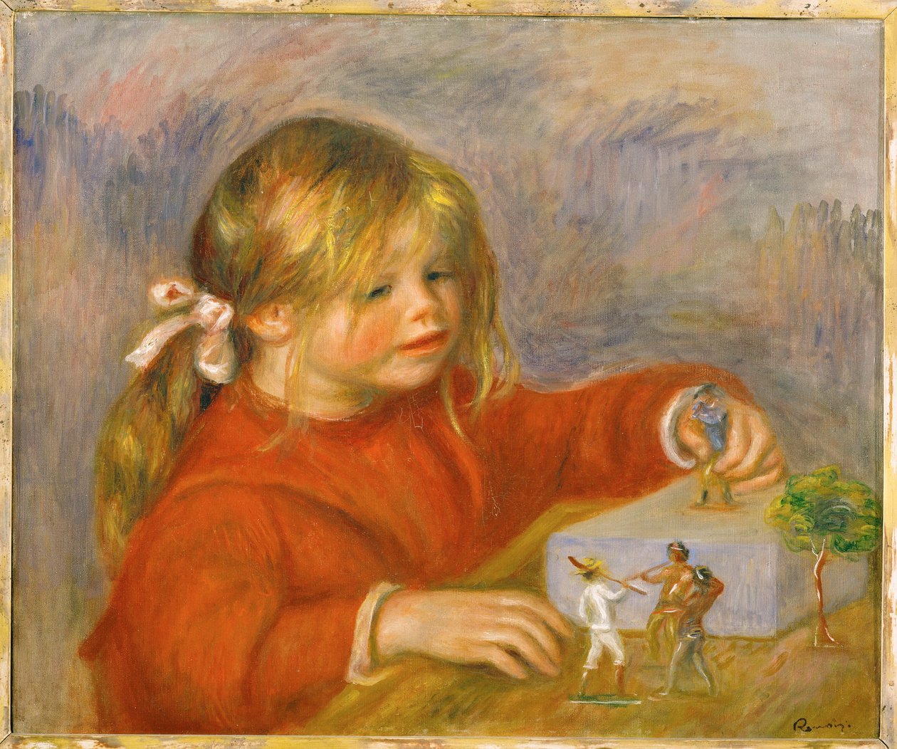 Claude Renoir, leikki (öljy kankaalle) tekijältä Pierre Auguste Renoir
