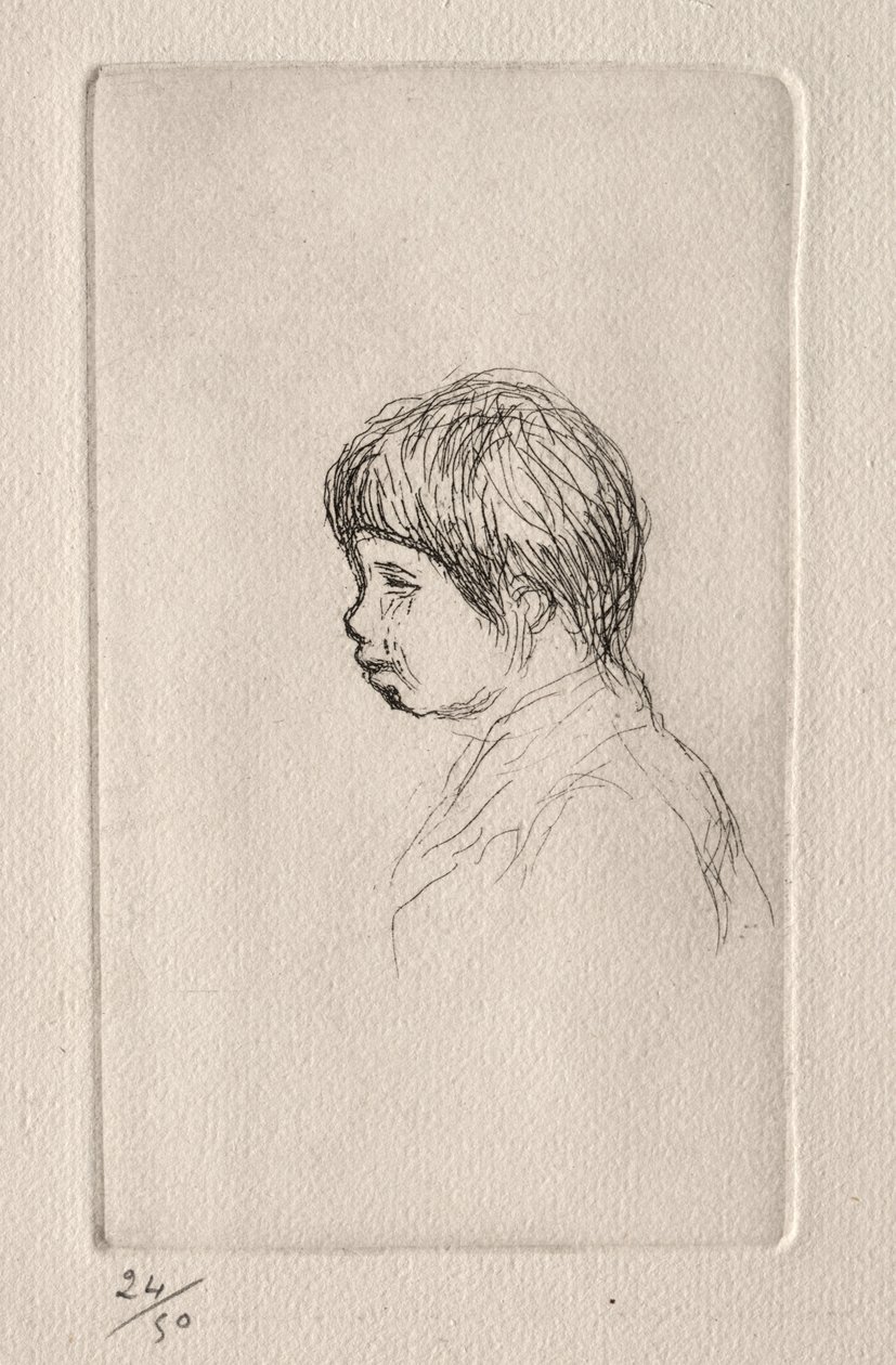 Claude Renoir, taiteilijan poika, profiilissa tekijältä Pierre Auguste Renoir
