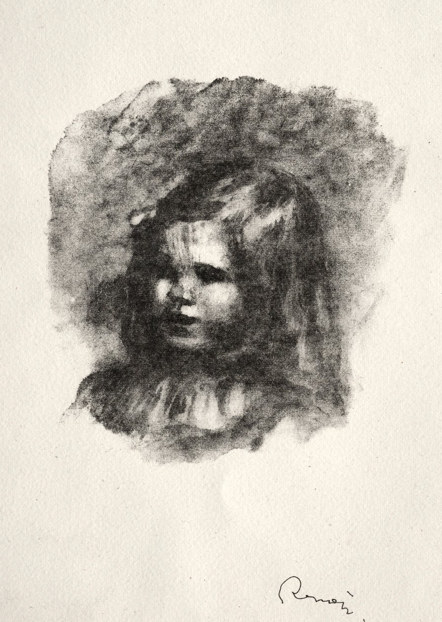 Claude Renoir, kääntyi vasemmalle. tekijältä Pierre Auguste Renoir