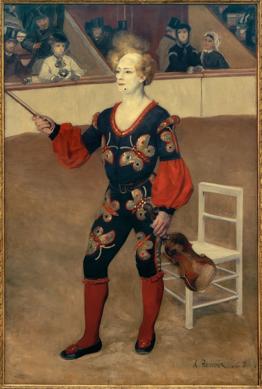 Clown au cirque tekijältä Pierre Auguste Renoir