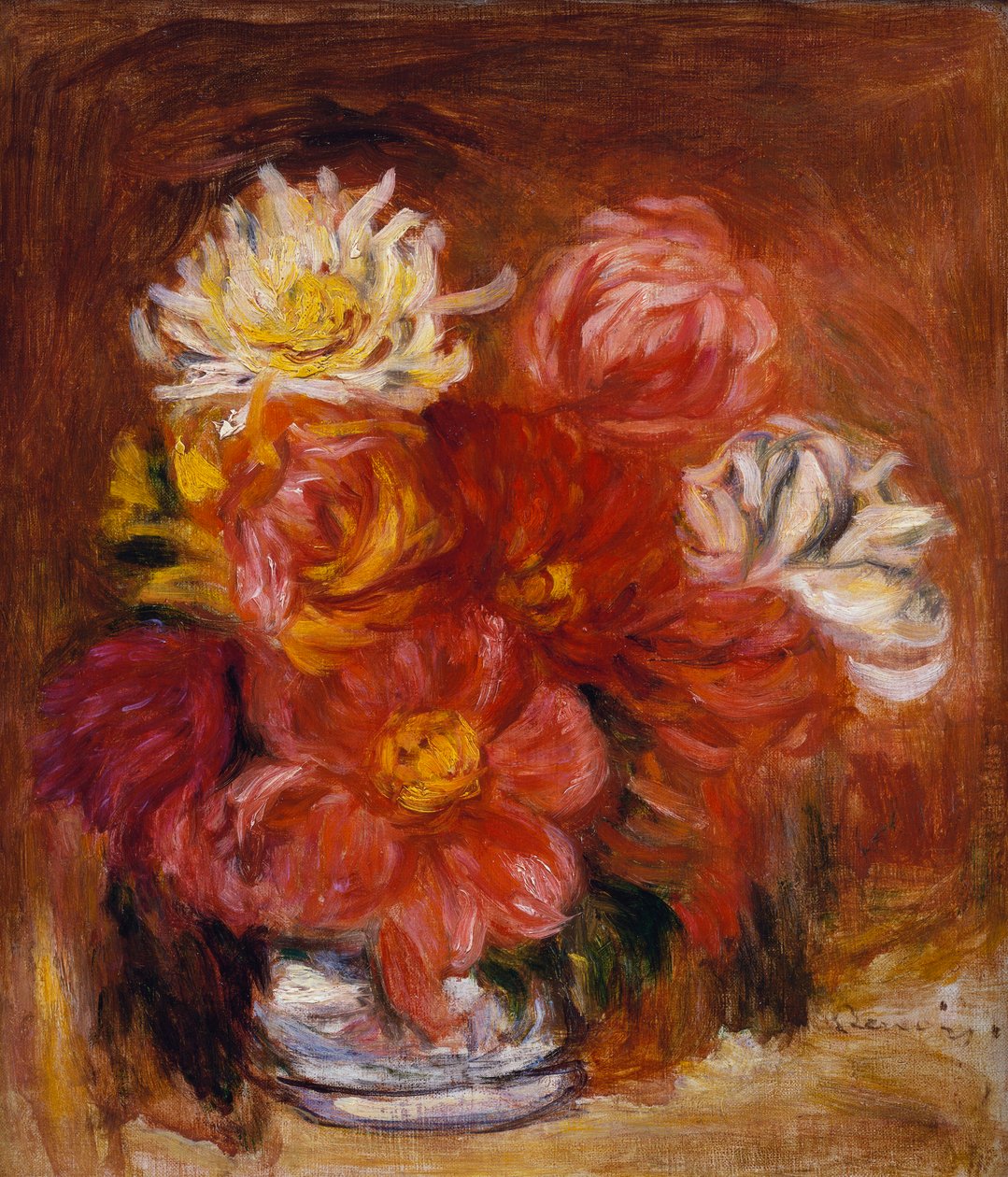 Dahlia, noin 1890 tekijältä Pierre Auguste Renoir