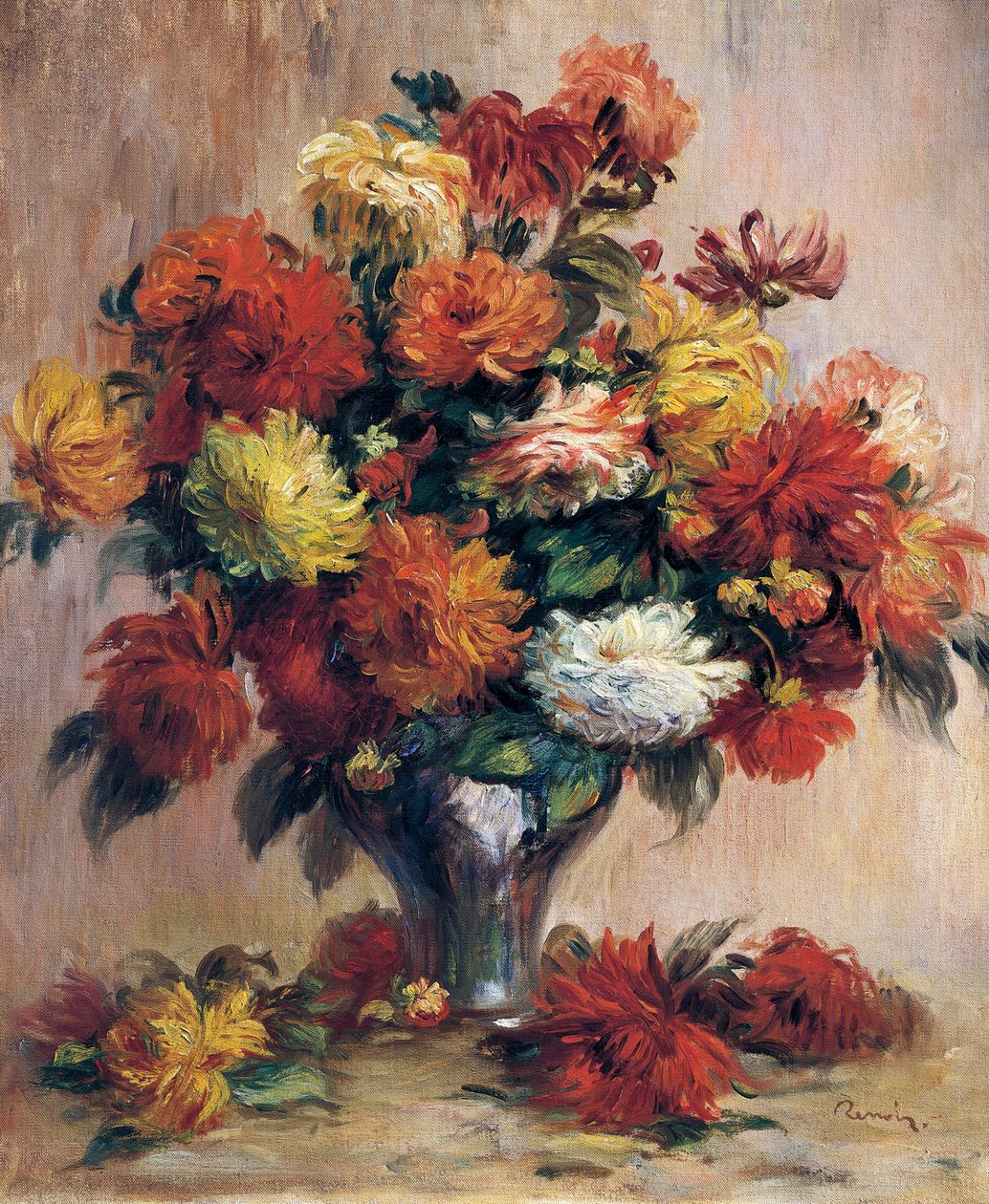 Daaliat, Pierre-Auguste Renoir, öljy kankaalle tekijältä Pierre Auguste Renoir