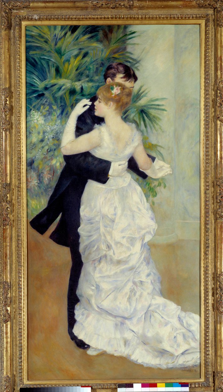 Tanssilla on kaupunki. Pierre Auguste Renoirin (1841-1919) maalaus, joka edustaa Suzanne Valadonia ja Paul Lhotea tekijältä Pierre Auguste Renoir