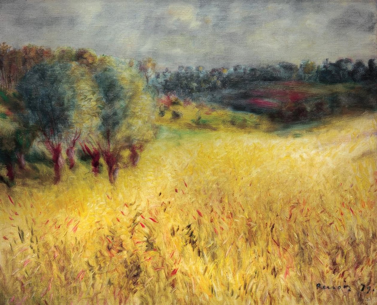 Das Kornfeld tekijältä Pierre Auguste Renoir