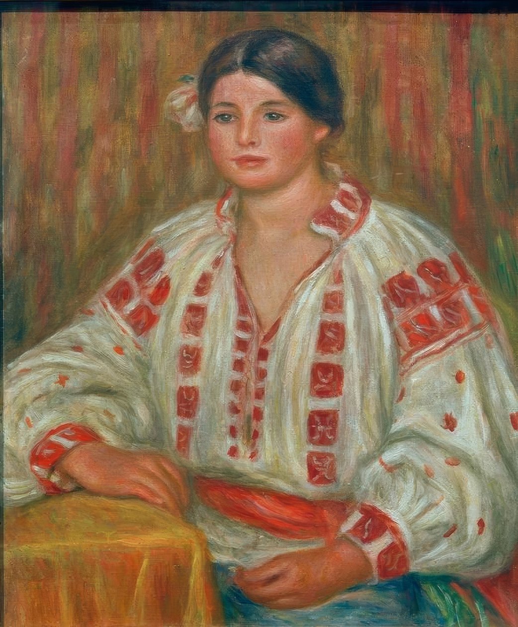 Die bulgarische Bluse tekijältä Pierre Auguste Renoir