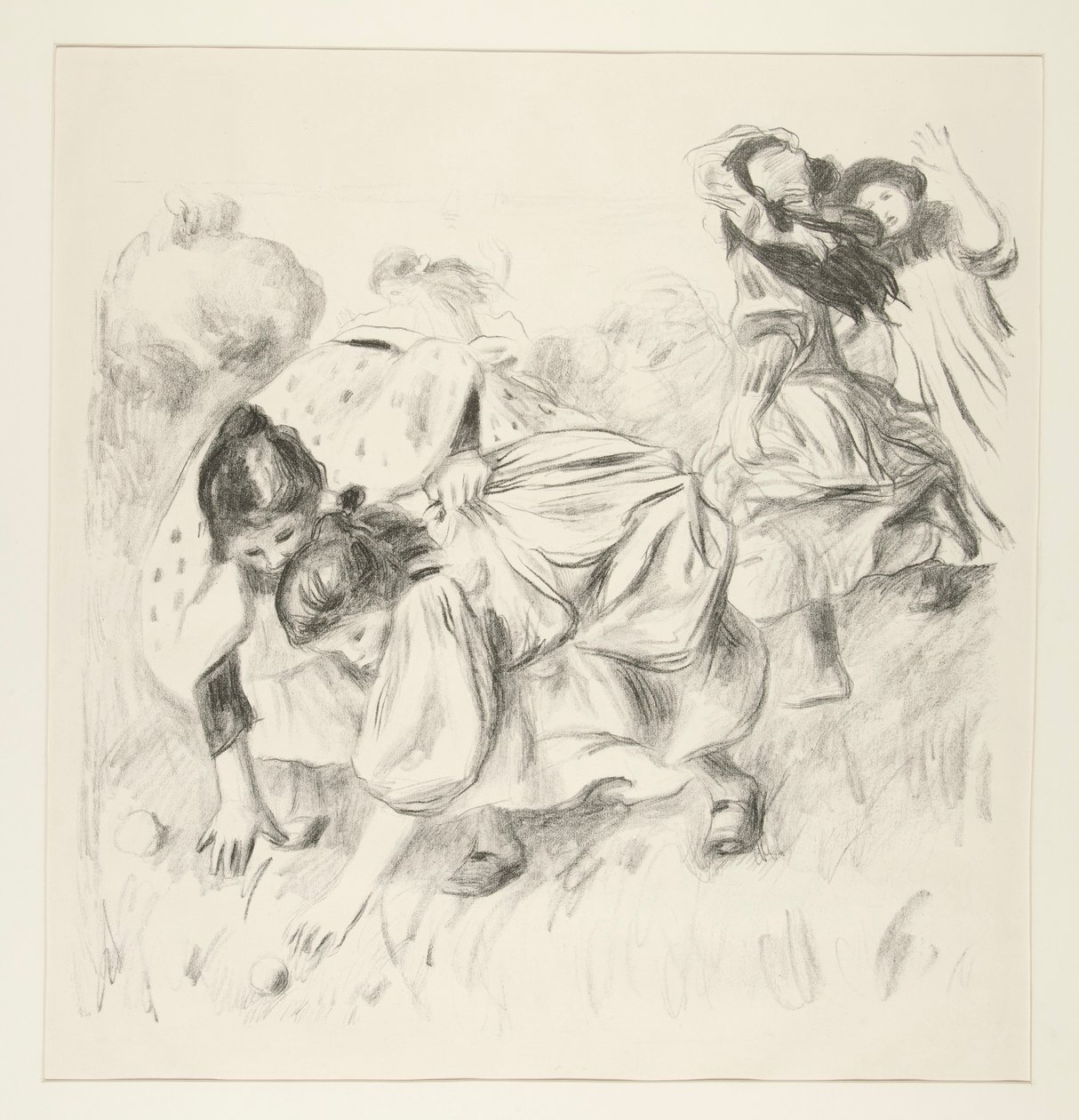 Lapset leikkivät? pallo (lapset leikkivät palloa) tekijältä Pierre Auguste Renoir