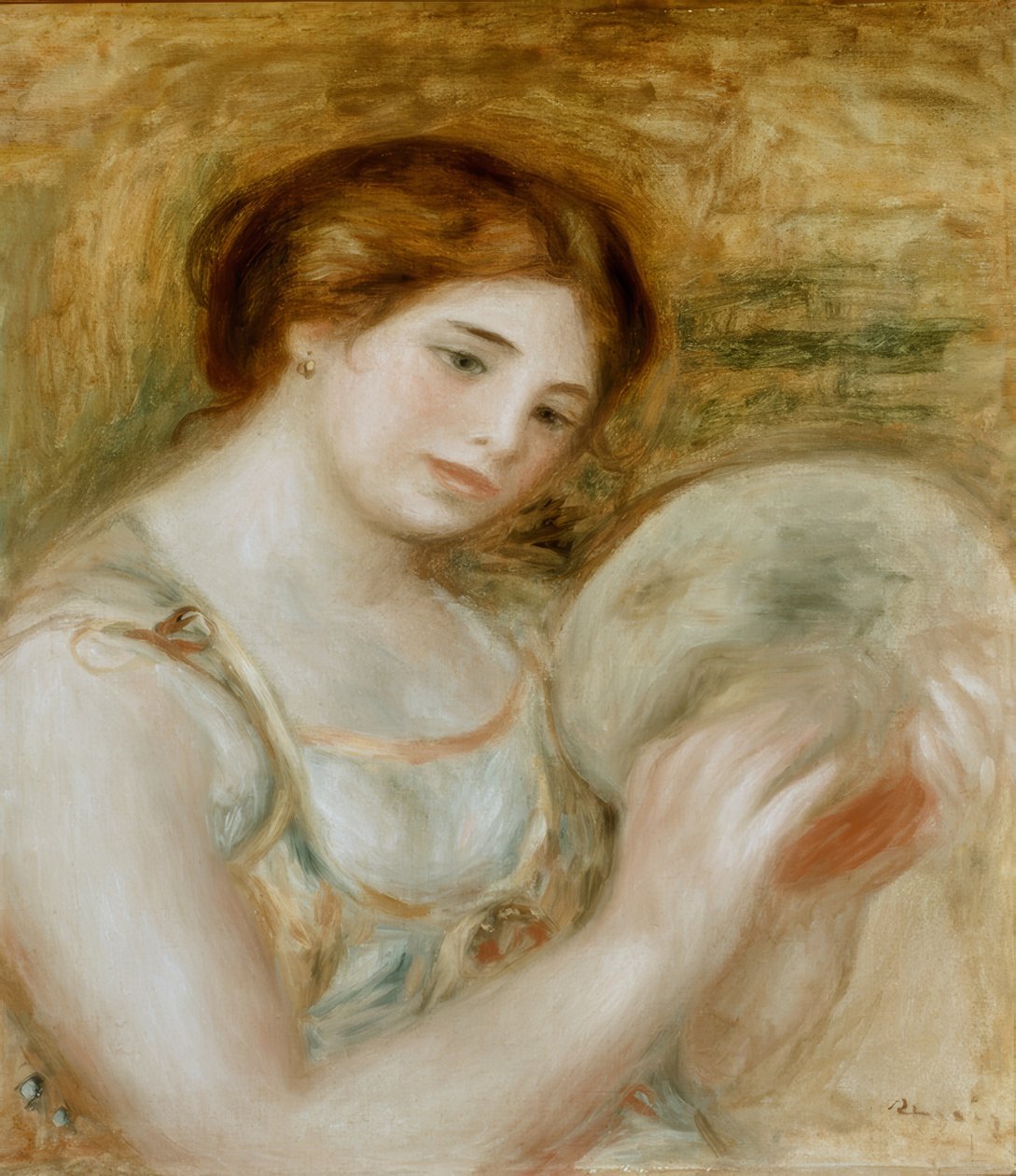 Femme au tamburiini tekijältä Pierre Auguste Renoir
