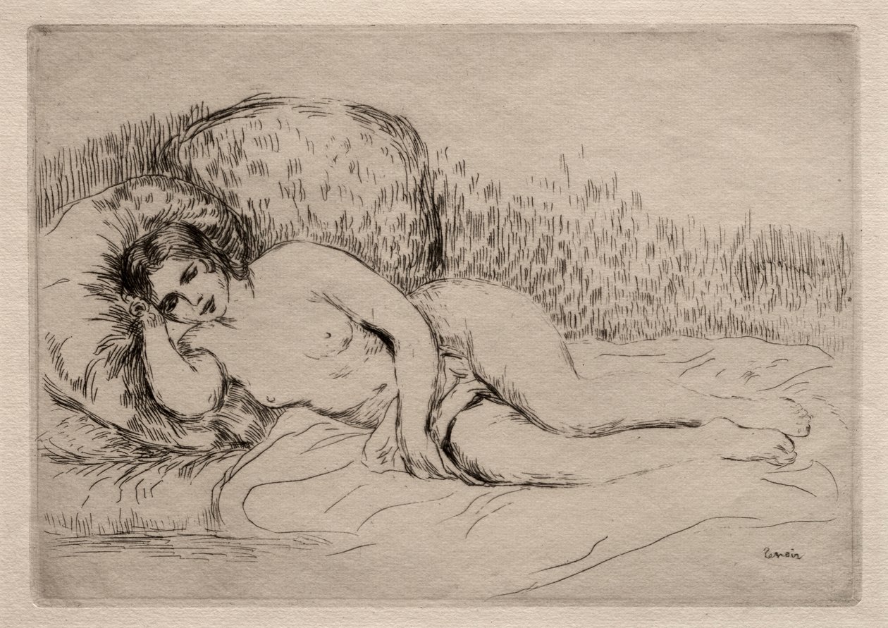 Makaa alaston nainen. tekijältä Pierre Auguste Renoir