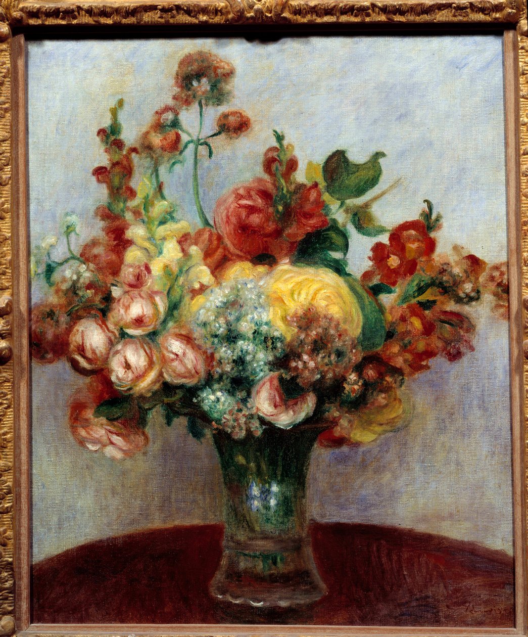 Kukkia maljakossa. Pierre Auguste Renoirin (1841-1919) maalaus tekijältä Pierre Auguste Renoir