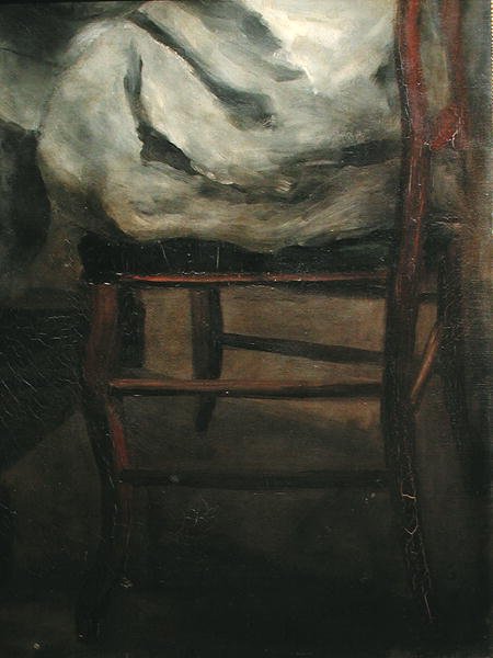 Frederick Bazille maalaustelineensä ääressä tekijältä Pierre Auguste Renoir