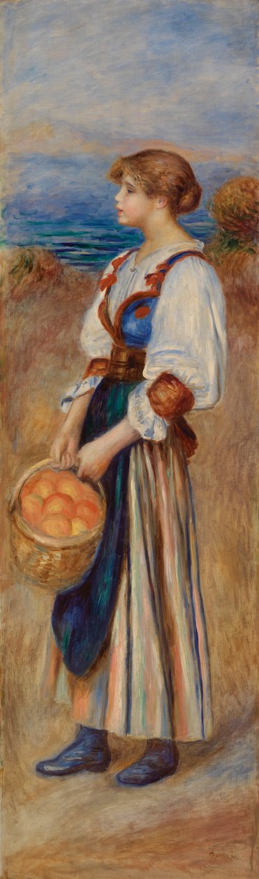 Tyttö appelsiinikoriin (Marchande d