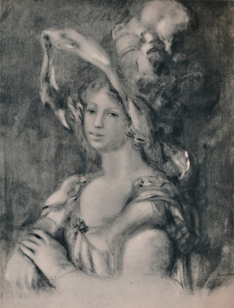 Dieterlen puolipitkä muotokuva, n. 1899, 1946 tekijältä Pierre Auguste Renoir