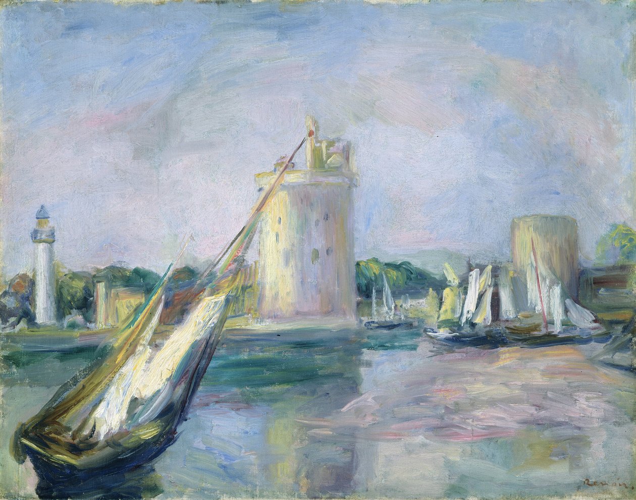 La Rochellen sataman sisäänkäynti, 1896. tekijältä Pierre Auguste Renoir