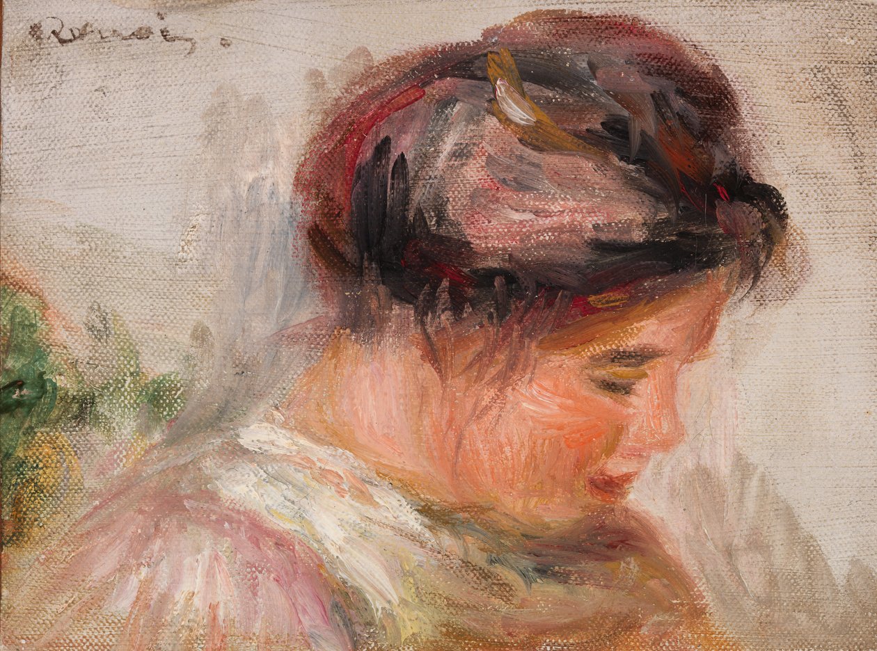 aCap de Young Girlfinnish tekijältä Pierre Auguste Renoir