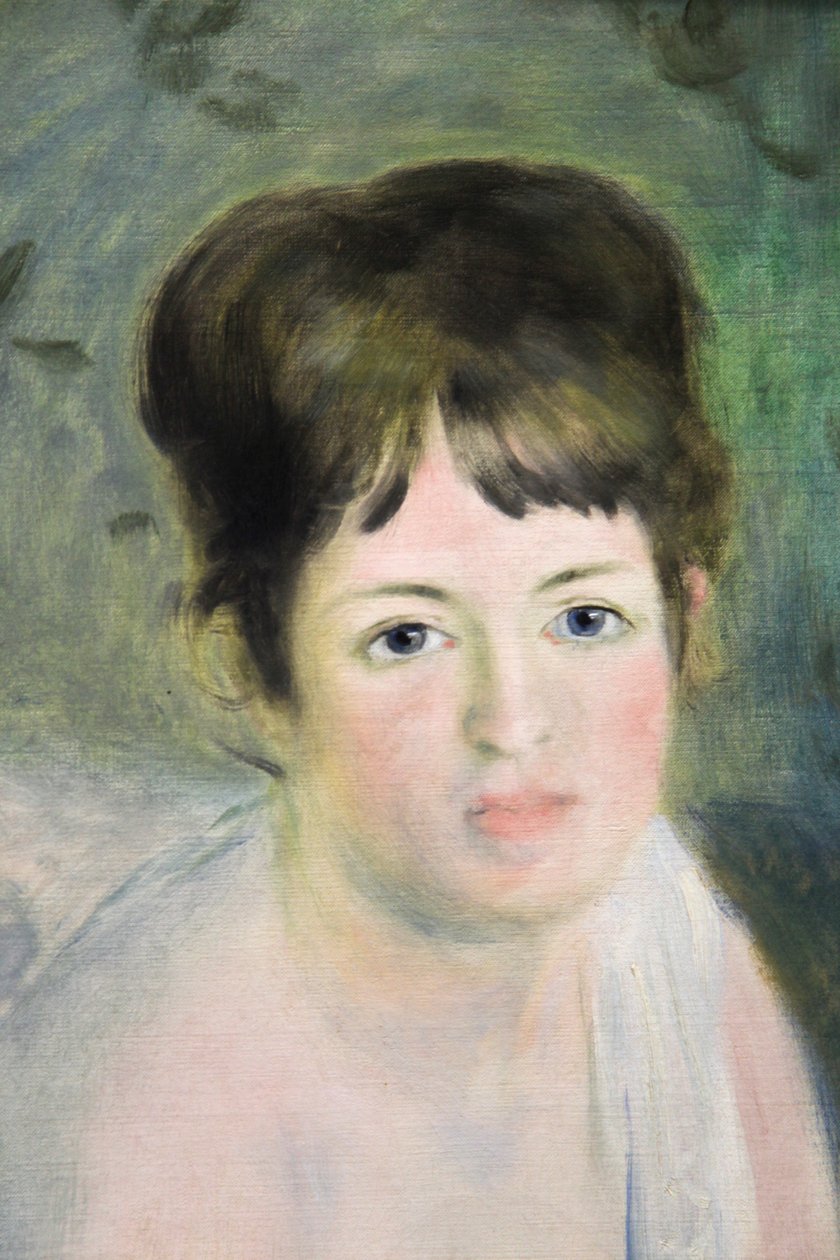 "Naisen pää", 1876 tekijältä Pierre Auguste Renoir